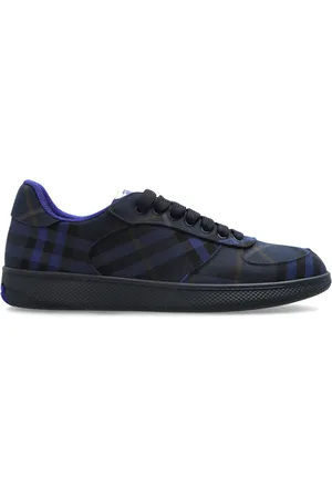 Burberry Schoenen, Heren, Blauw, 43 1/2 EU, Terrace Sneakers