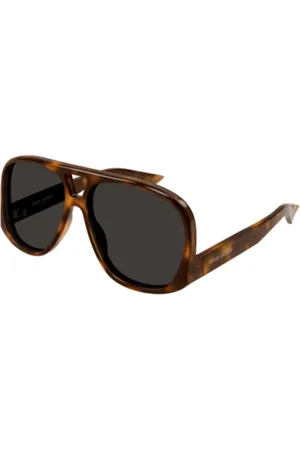 Saint Laurent Accessoires, unisex, Bruin, ONE Size, Solace Stijlvolle Zonnebril