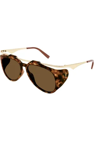 Saint Laurent Accessoires, unisex, Bruin, ONE Size, Zonnebril
