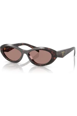 Prada Accessoires, unisex, Bruin, ONE Size, Stijlvolle ZS Zonnebril