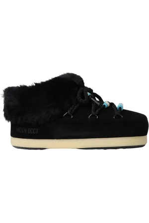 Moon Boot Schoenen, Dames, Zwart, 41 EU, Suède, Shearling Snow Boots voor Vrouwen