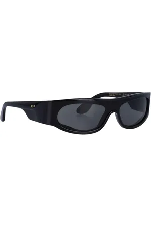 Retrosuperfuture Accessoires, Heren, Zwart, ONE Size, Zwarte Rechthoekige Zonnebril met UV-bescherming