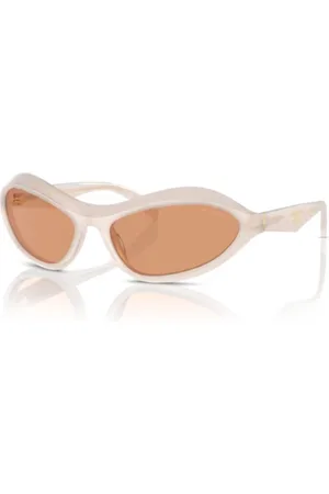 Prada Accessoires, unisex, Wit, ONE Size, Stijlvolle Sole Zonnebril