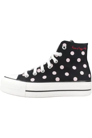 Converse Schoenen, Dames, Zwart, 39 EU, Verhoogde Chuck Taylor Sneakers