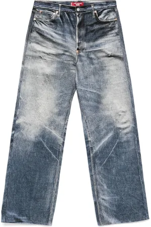 JUNYA WATANABE Broeken, Heren, Blauw, M, Indigo Herenbroek