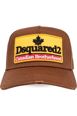 Dsquared2 Accessoires, Heren, Bruin, ONE Size, Katoen, Baseballpet