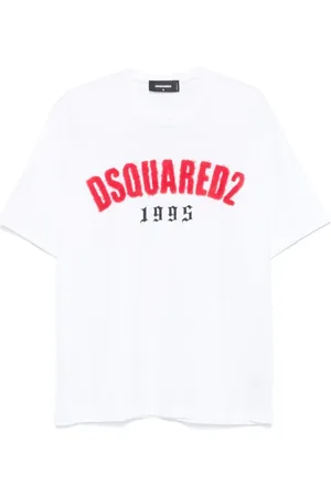 Dsquared2 Tops, Heren, Wit, 2Xl, Katoen, Casual Overhemd