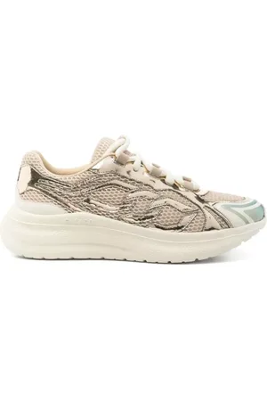 Casadei Schoenen, Dames, Geel, 36 EU, Gouden Sneakers Stijlvolle Mode Schoenen