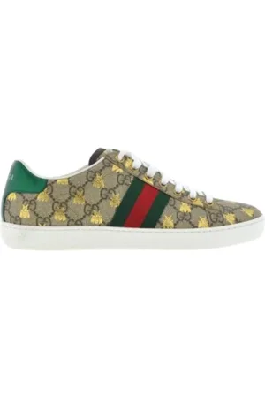 Gucci Schoenen, Dames, Veelkleurig, 37 EU, GG Supreme Bee Sneakers