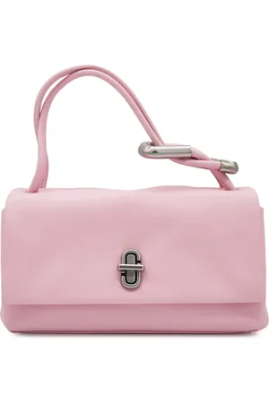 Marc Jacobs Tassen, Dames, Roze, ONE Size, Leer, Rosa Leren Mini Dual Tas