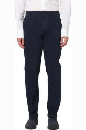 Dondup Broeken, Heren, Blauw, W38, Klassieke Slim Fit Broek