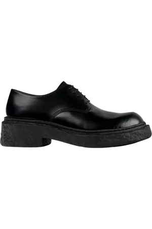 Camper Schoenen, Heren, Zwart, 43 EU, Zwarte Brogue Schoenen Chunky Zool