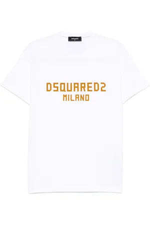 Dsquared2 Tops, Heren, Wit, S, Katoen, Wit T-shirt met ronde hals