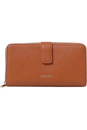 Liu Jo Accessoires, Dames, Bruin, ONE Size, Leer, Leren ritsportemonnee