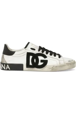 Dolce & Gabbana Schoenen, Heren, Wit, 41 1/2 EU, Leer, Witte Sneakers Aw 23