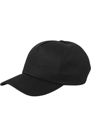 Saint Laurent Accessoires, Heren, Zwart, 57 CM, Katoen, Zwart Logo Baseball Cap