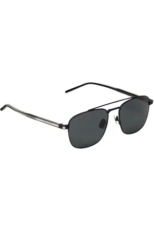 Saint Laurent Accessoires, Heren, Zwart, ONE Size, Klassieke Zwarte Vierkante Zonnebril