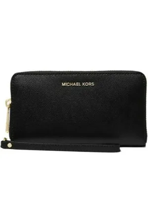 Michael Kors Accessoires, Dames, Zwart, ONE Size, Leer, Grote Smartphone Polsband
