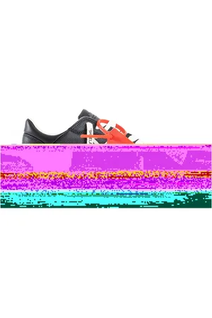 OFF-WHITE Schoenen, Heren, Zwart, 40 EU, Leer, Zwarte Leren Vulcanized Sneakers