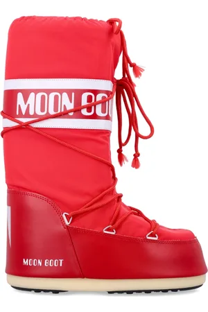 Moon Boot Schoenen, Dames, Rood, 42 EU, Nylon, Icon High Nylon Boots