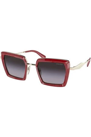 Prada Accessoires, unisex, Rood, ONE Size, Stijlvolle zonnebril voor jouw unieke look