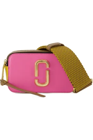 Marc Jacobs Tassen, Dames, Roze, ONE Size, Leer, Roze leren Crossbody tas met strik
