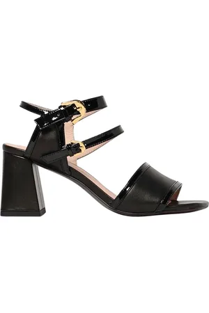 Coccinelle Schoenen, Dames, Zwart, 38 EU, Leer, Zwarte Blokhak Sandalen