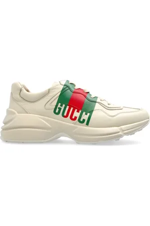 Gucci Schoenen, Heren, , 44 EU, Ivory Platform Sneakers