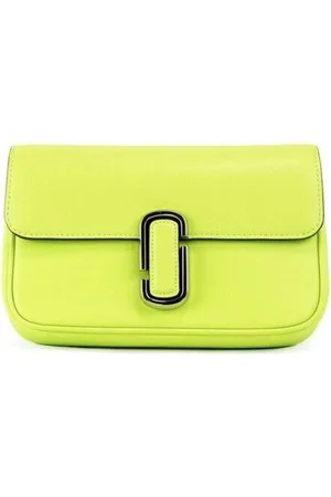 Marc Jacobs Tassen, Dames, Groen, ONE Size, Leer, Glow leren crossbody handtas