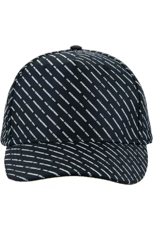 Dsquared2 Accessoires, unisex, Zwart, ONE Size, Polyester, Baseballpet met gesp