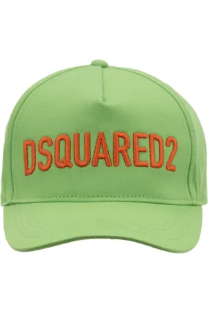 Dsquared2 Accessoires, unisex, Groen, ONE Size, Katoen, Snapback Baseballpet met Geborduurd Logo