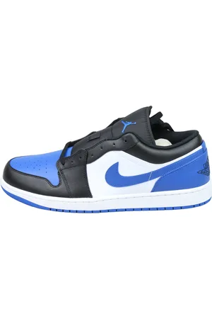 Jordan Schoenen, Heren, Blauw, 47 EU, Leer, Low-Top Alternate Royal Toe Sneakers