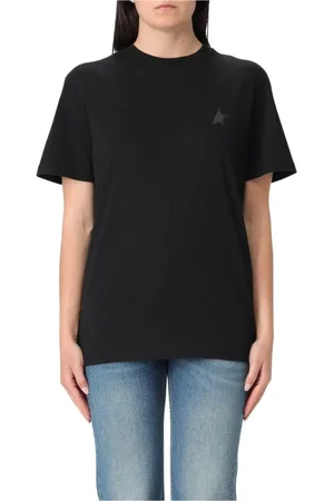 Golden Goose Tops, Dames, Zwart, XS, Katoen, Klassiek Zwart T-shirt voor Vrouwen