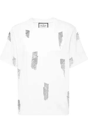 Philipp Plein Tops, Dames, Zwart, XL, Katoen, Casual Katoenen T-Shirt