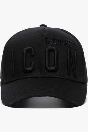 Dsquared2 Accessoires, Dames, Zwart, ONE Size, Katoen, Honkbalpet Be Icon