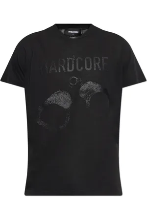 Dsquared2 Tops, Heren, Zwart, 3Xl, Katoen, T-shirt met print