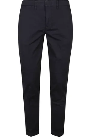 FAY Broeken, Heren, Blauw, W32, Katoen, Galassia Dark Capri Classic Pant