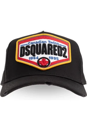 Dsquared2 Accessoires, Heren, Zwart, ONE Size, Katoen, Baseballpet