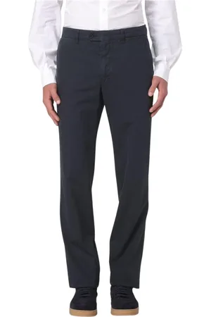 Aspesi Broeken, Heren, Blauw, L, Blauwe Straight Leg Chinos Broek
