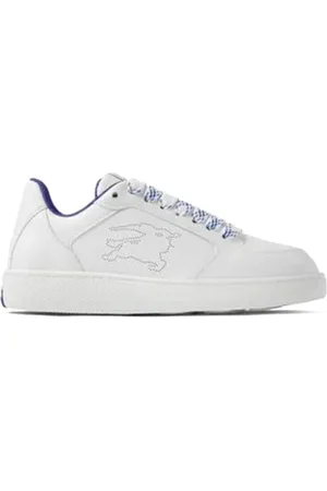 Burberry Schoenen, Heren, Wit, 40 EU, Leer, Leren Sneakers voor Mannen