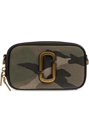 Marc Jacobs Tassen, Dames, Groen, ONE Size, Leer, The Snapshot Shoulder Bag