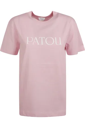 Patou Tops, Dames, Roze, M, Essentiële T-shirt en Polo Collectie