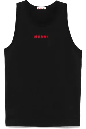 Marni Tops, Heren, Zwart, L, Zwarte Tanktop Stijlvolle Mode