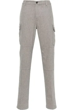 ELEVENTY Broeken, Heren, , W36, Wol, Wol Kasjmier Casual Cargo Broek