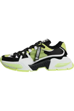 Dolce & Gabbana Schoenen, Heren, Veelkleurig, 39 EU, Leer, lage sneakers met rubberen zool