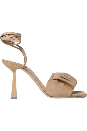 Sebastian Schoenen, Dames, , 36 EU, Elegante Geplooide Hoge Hak Sandalen