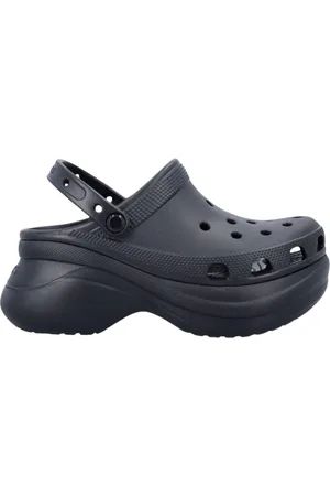 Crocs Schoenen, Dames, Zwart, 38 EU, Zwarte Plateau Klomp Schoenen