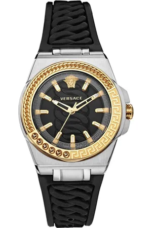VERSACE Accessoires, Dames, Veelkleurig, ONE Size, Chain Reaction Quartz Analog Watch