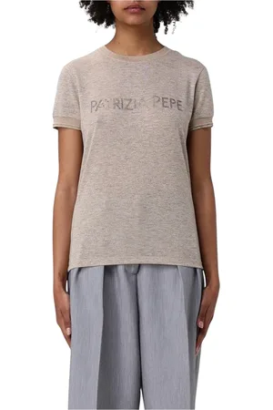 Patrizia Pepe Tops, Dames, , S, Kristal Korte Mouw Tee
