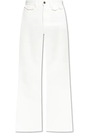 Chloé Jeans, Dames, Wit, 2Xs, Katoen, Jeans met uitlopende pijpen